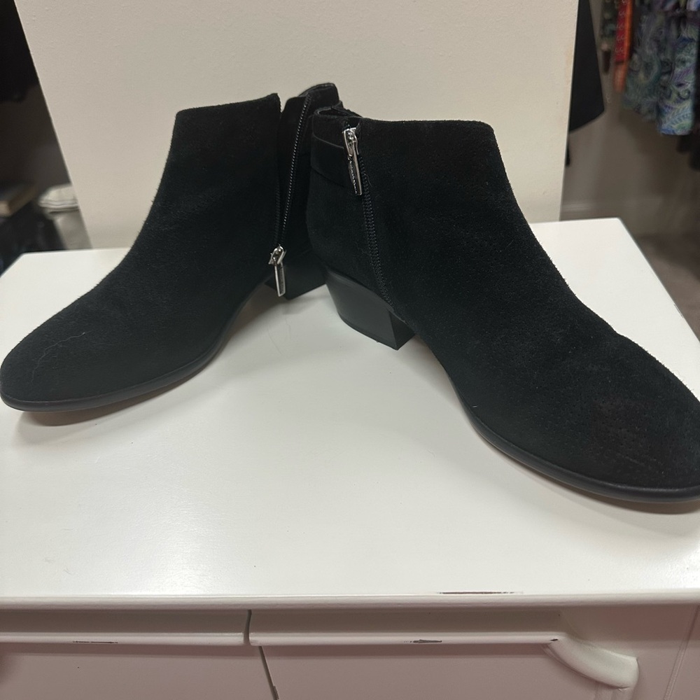 Vince Camuto Black Suede Ankle Booties